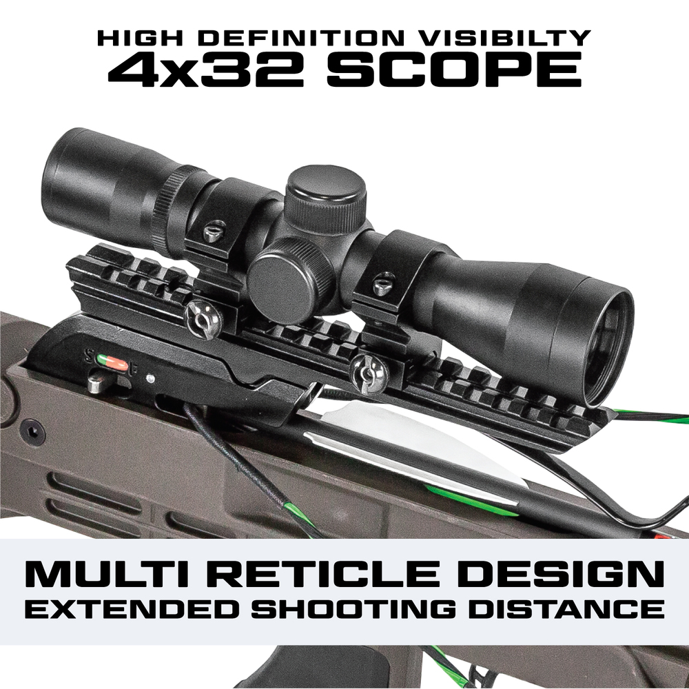 Killer Instinct Lethal 405 Crossbow Bow Pro Package with 3 Arrow Crossbolts-img-3