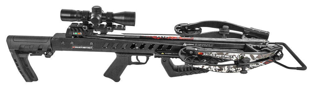 Killer Instinct Fatal-X Crossbow Kit with LUMIX 4x32 X CAM and Pro Package-img-1