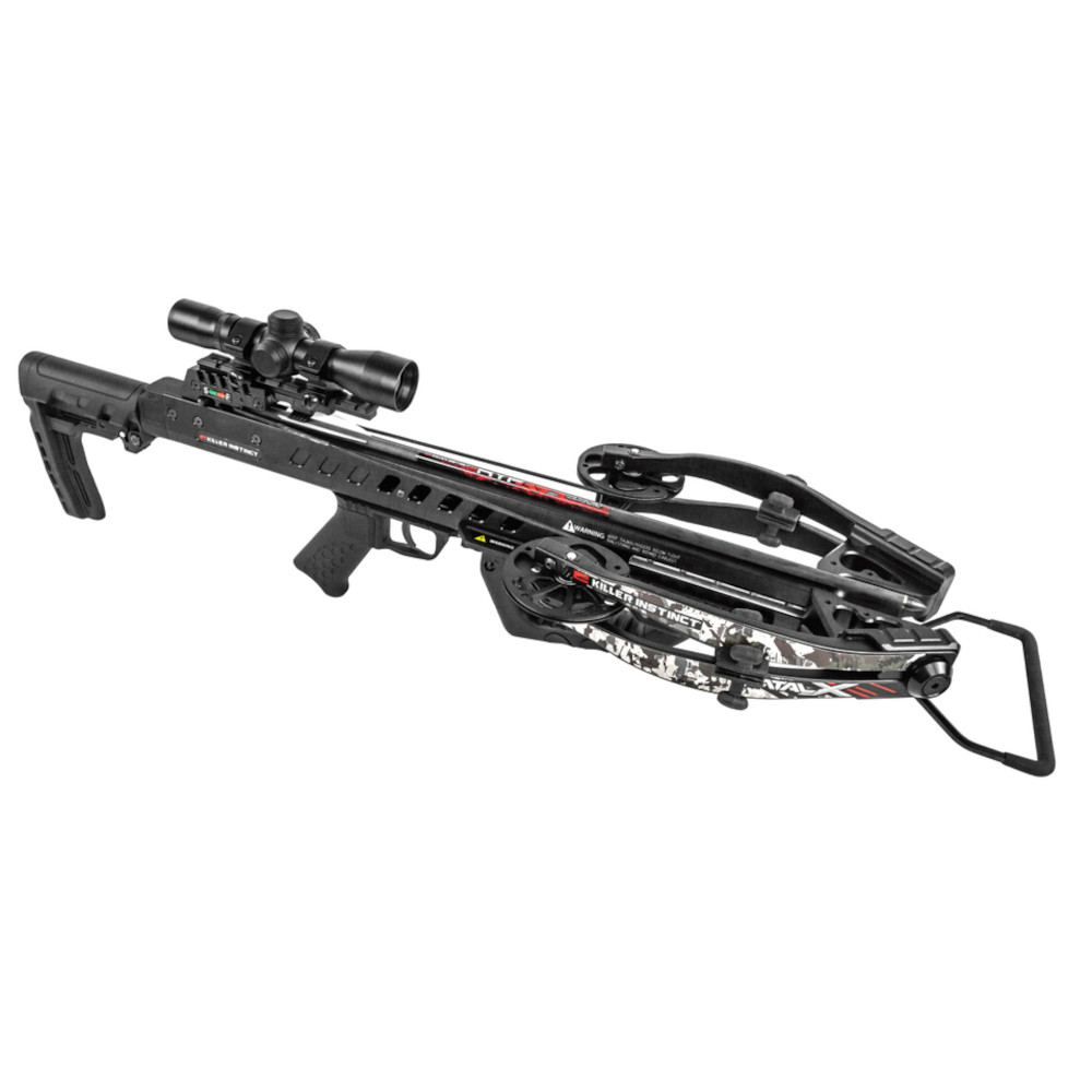 Killer Instinct Fatal-X Crossbow Kit with LUMIX 4x32 X CAM and Pro Package-img-0