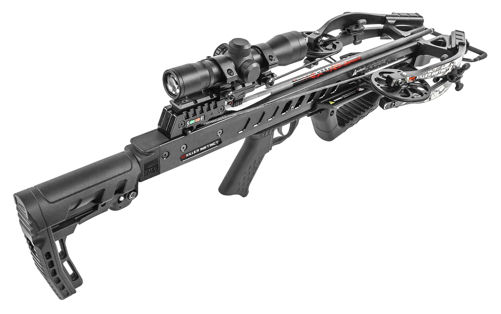 Killer Instinct Fatal-X Crossbow Kit with LUMIX 4x32 X CAM and Pro Package-img-3