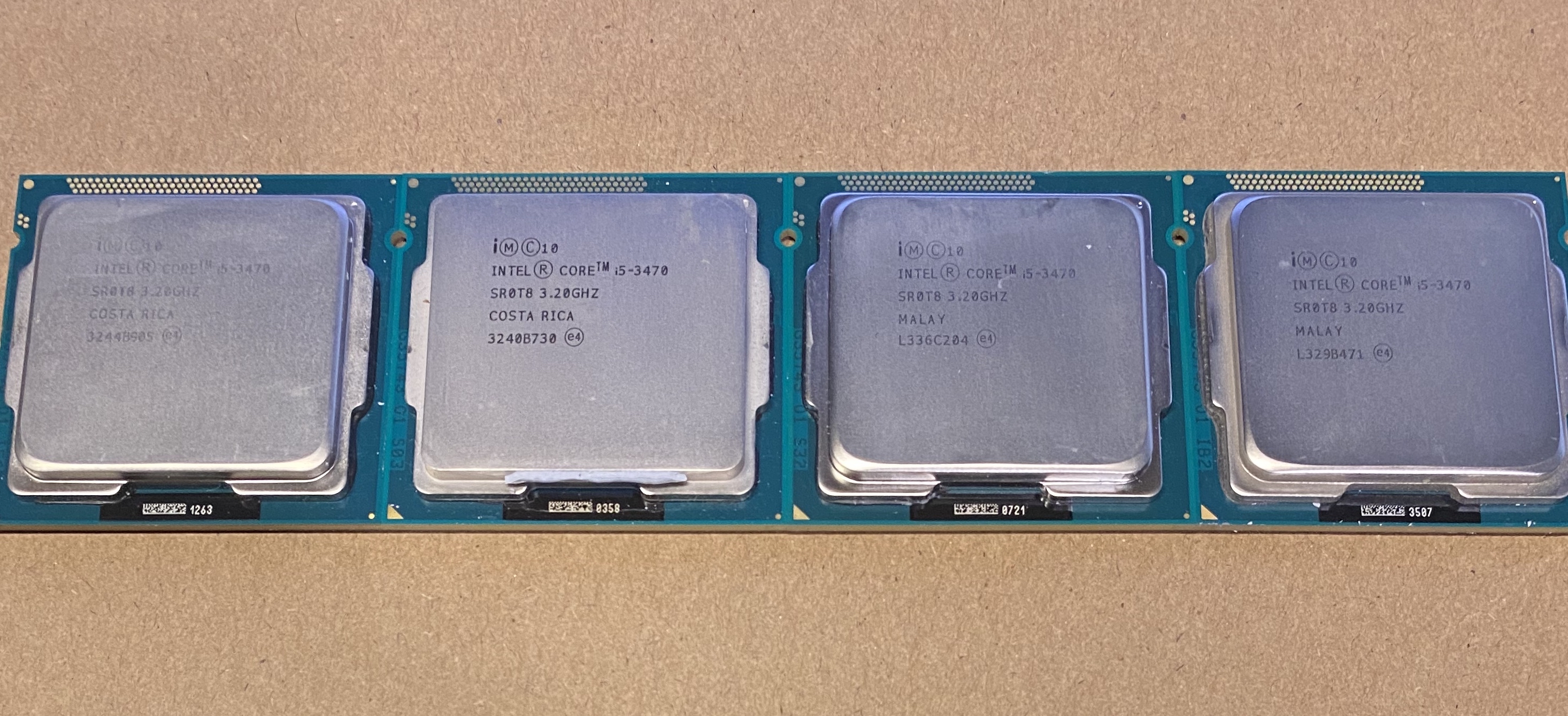 Lote De 4 Intel I5 3470 3 2ghz Sr0t8 Cm Bxi Bxci Ebay