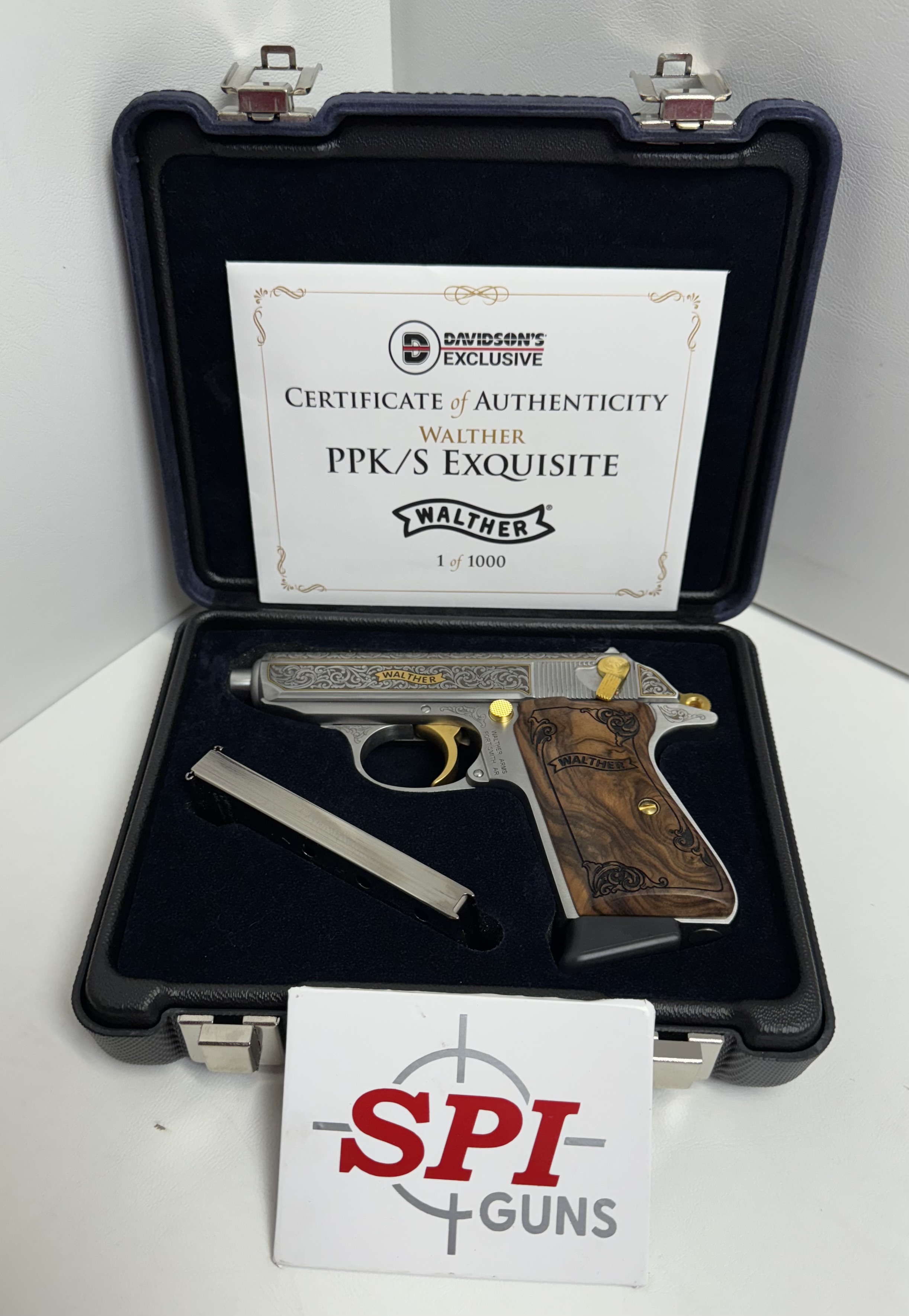WALTHER EXLUSIVE PPK/S EXQUISITE .380 ACP 1 OF 1,000 NIB 4796017-img-1