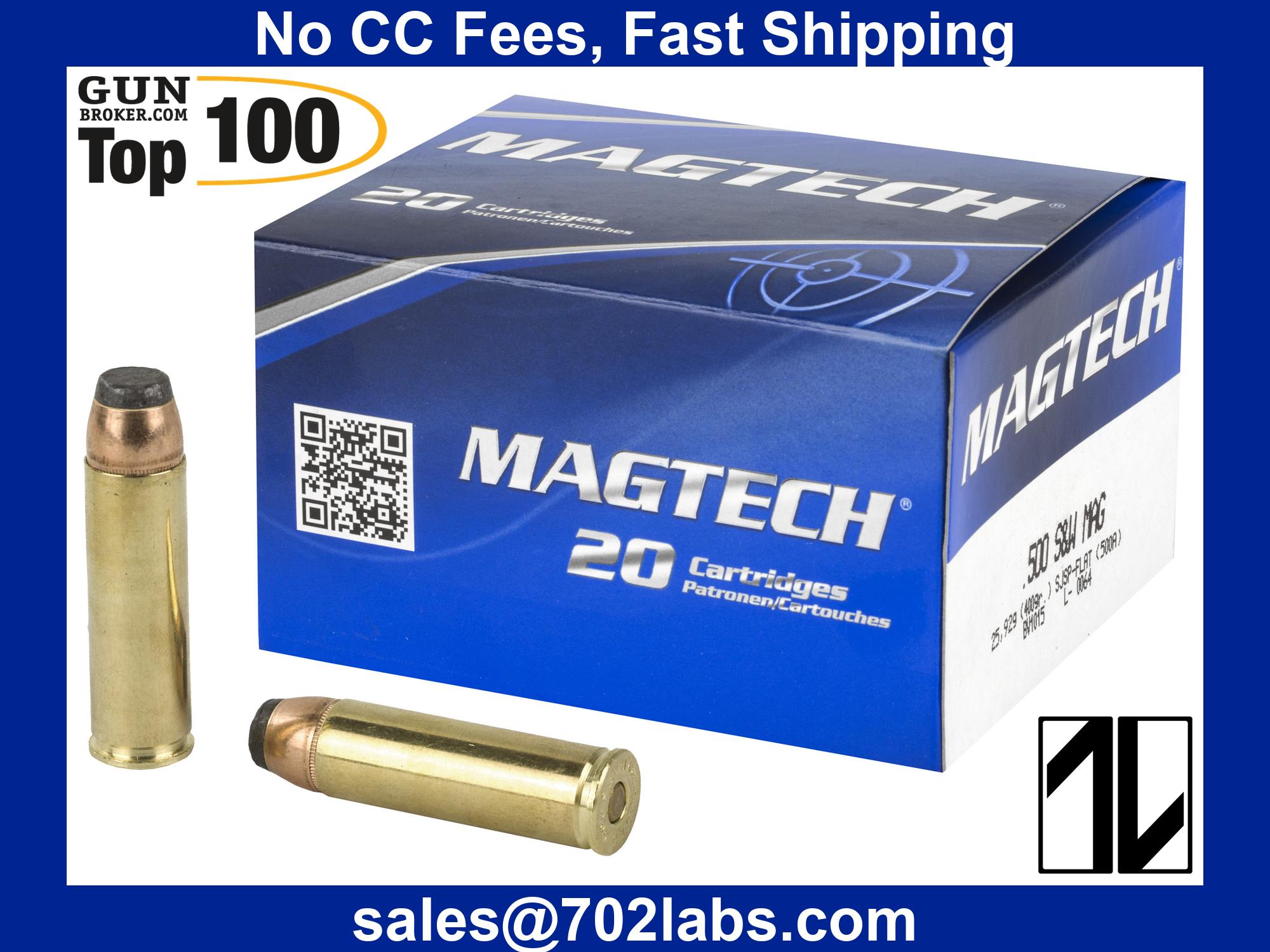 500 S&W Ammo Magtech 500 Magnum Ammo 400 Grain-img-0